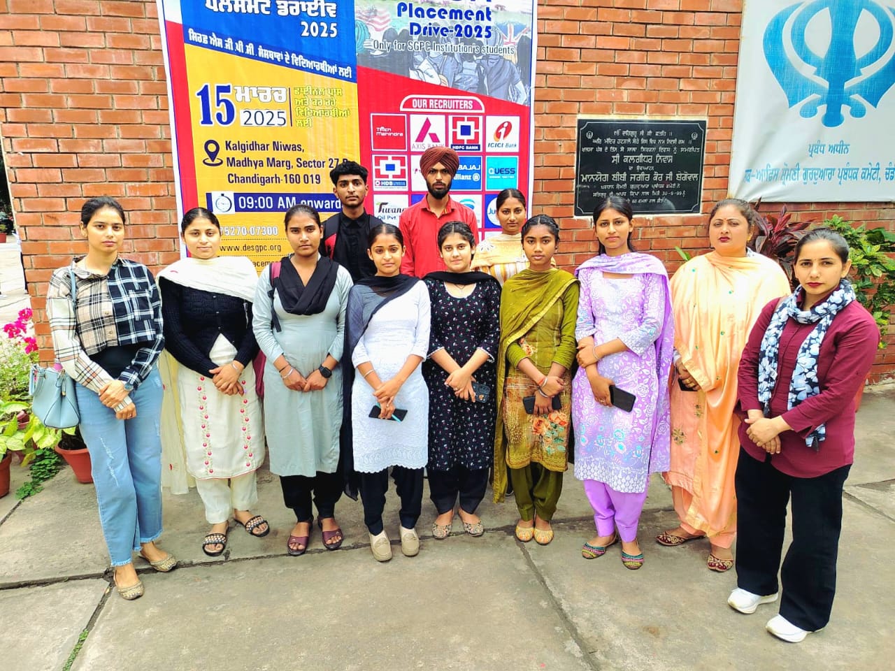 The students were made to participate in the job fair organized at Gurudwara Shri Kalgidhar Niwas in Chandigarh for placement.